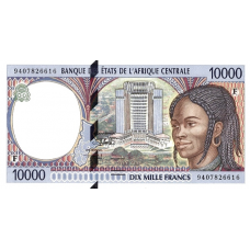 P305Fa Central African Republic - 10.000 Francs Year 1994